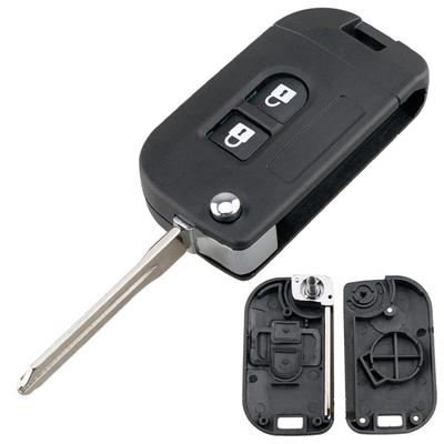 Flip Folding Car Remote Key Shell Fob Fit für Nissan Qashqai Primera Micra Navara Almera Note Sunny