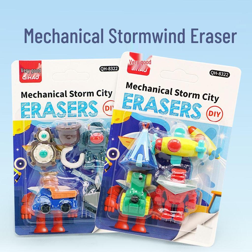 Adorable Cartoon Mini Eraser Set for Students – Perfect Back-to-School Gift
