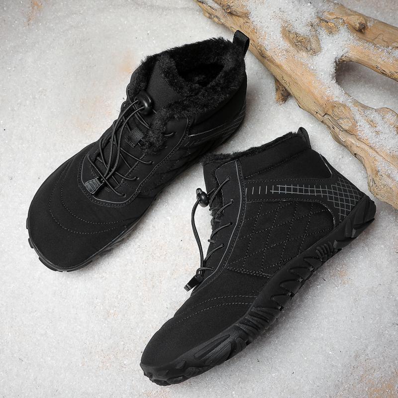 Vintersnøstøvler For menn Kvinner Holder varmen Bomullssko Utendørs tursko Plysj Varm Høy ankelstøvler Sneakers