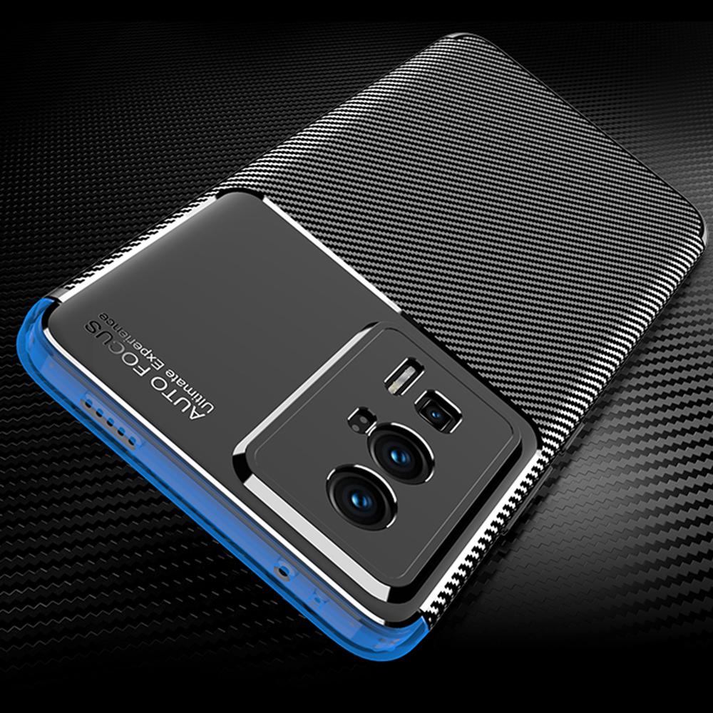 For Xiaomi Poco F5 Pro 5G/Redmi K60 Pro 5G/K60 5G Carbon Fiber Texture Phone Case Anti-scratch Flexible TPU Protective Cover