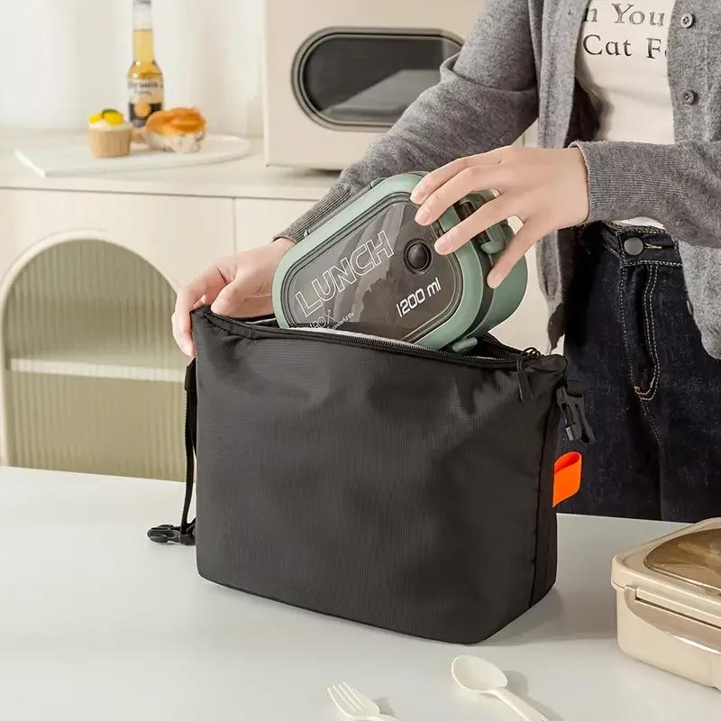 Large Capacity Insulated Lunch Bag Foldable Thermal Tote Leakproof Oxford Cooler Bag Portable Picnic Bag for Work School Camping