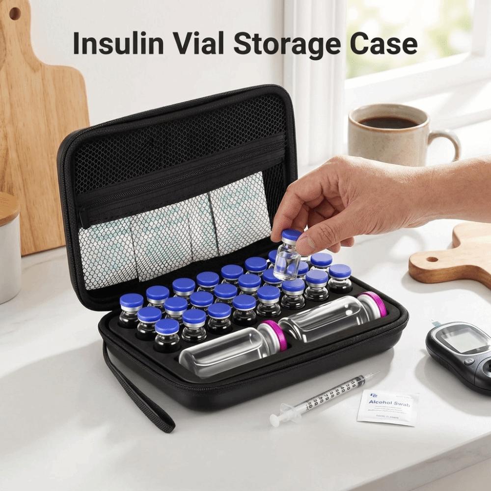 Waterproof Insulin Vial Storage Case Dust-proof Insulin Organizer Insulin Vial Protector  Diabetics