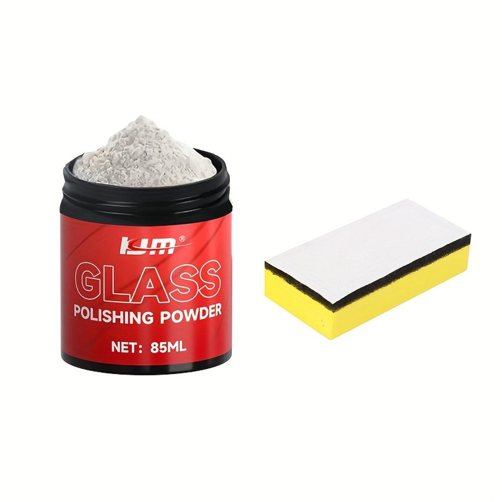

85ml KJM Professional Glass Polishing Powder - Fast-Acting Scratch Remover & Restorer for Car, Bathroom, RV, Mirror Surfaces - C