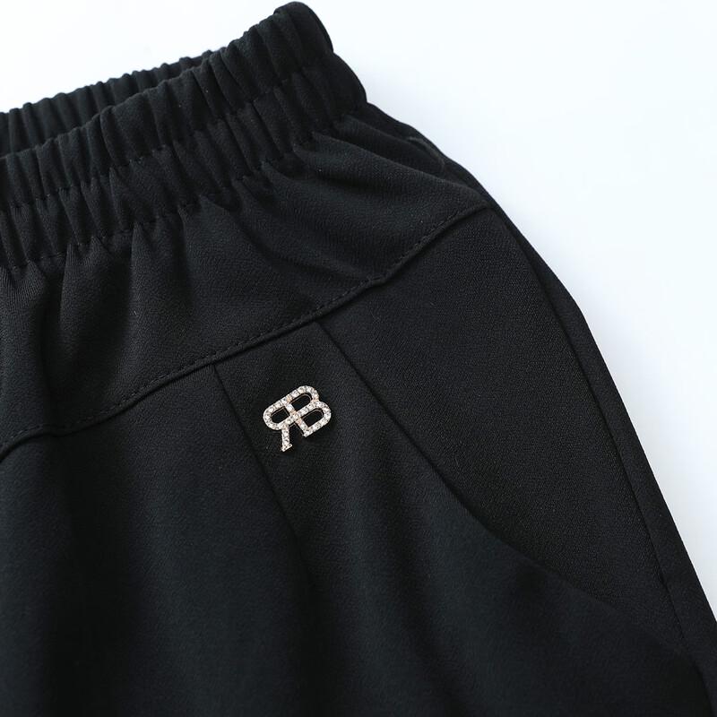 Pasite Women's Elastic Waist Tapered Casual Pants