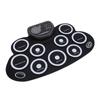 9 Pads Electronic Drum Set Rechargeable Built in Speaker Portable Foldable Electronic Practice Drum with Headphone Jack
