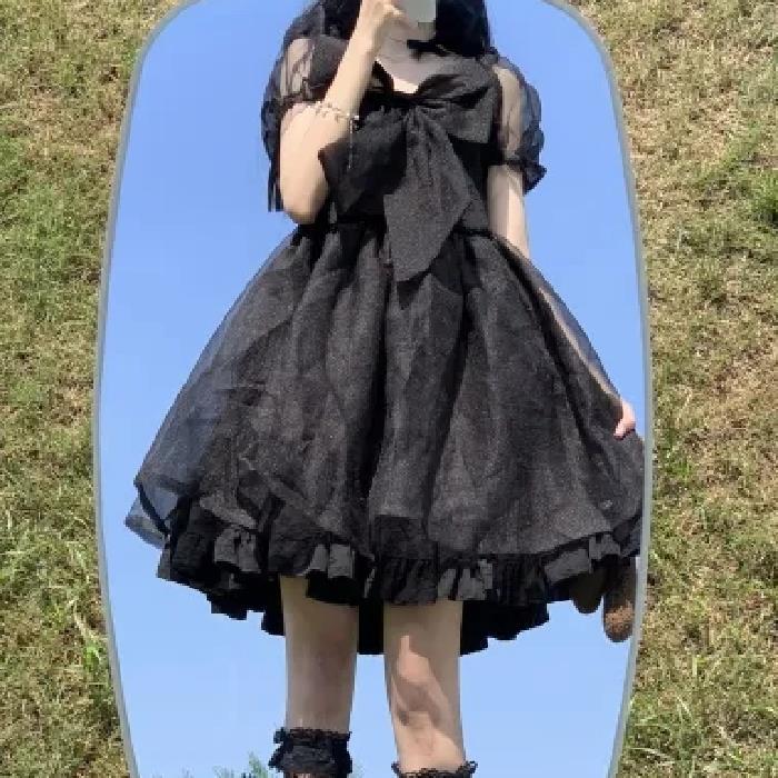 [Fabric + Practice] 2026 Summer Short Sleeve Super Fairy Lolita Dress Waist Skinny Fluffy Dress