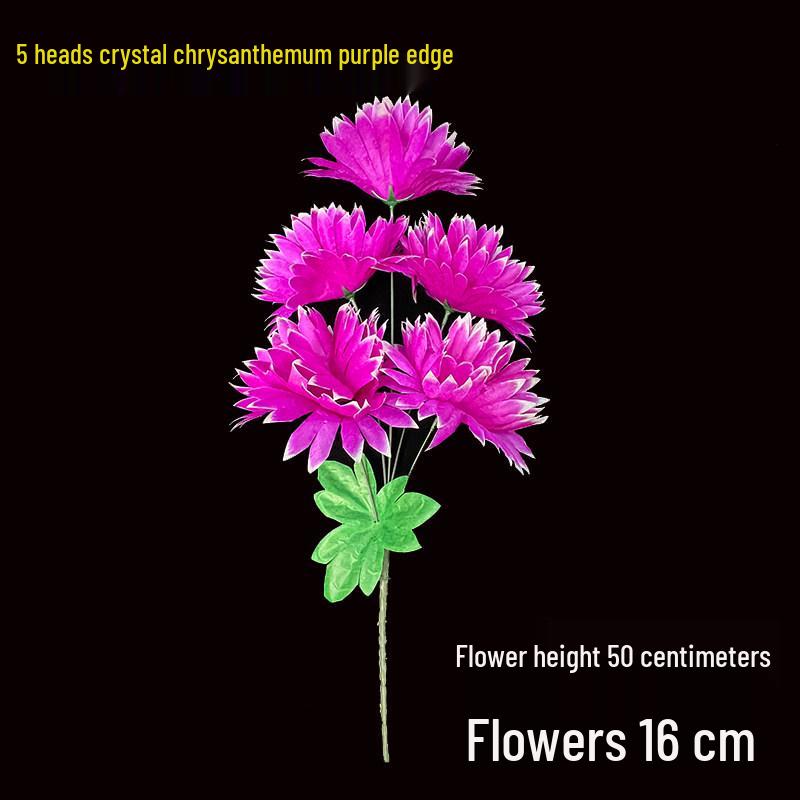 Chrysanthemum Silk Flowers for Qingming Festival Grave Offerings