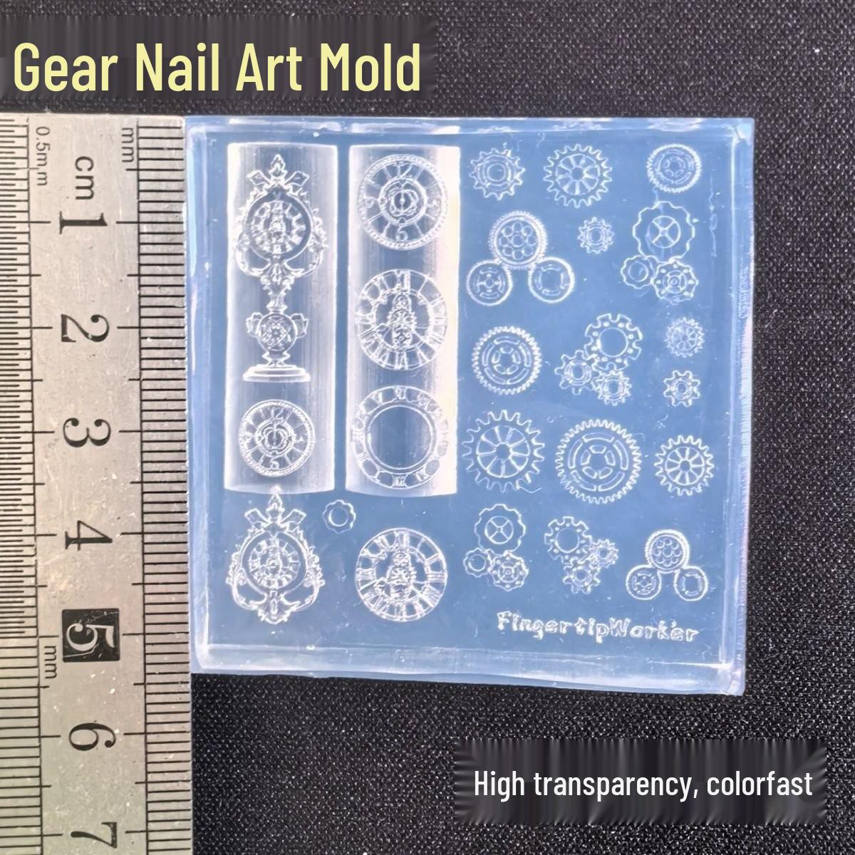 

Изысканная 3D силиконовая форма для шестеренок часов с дизайном плоской поверхности