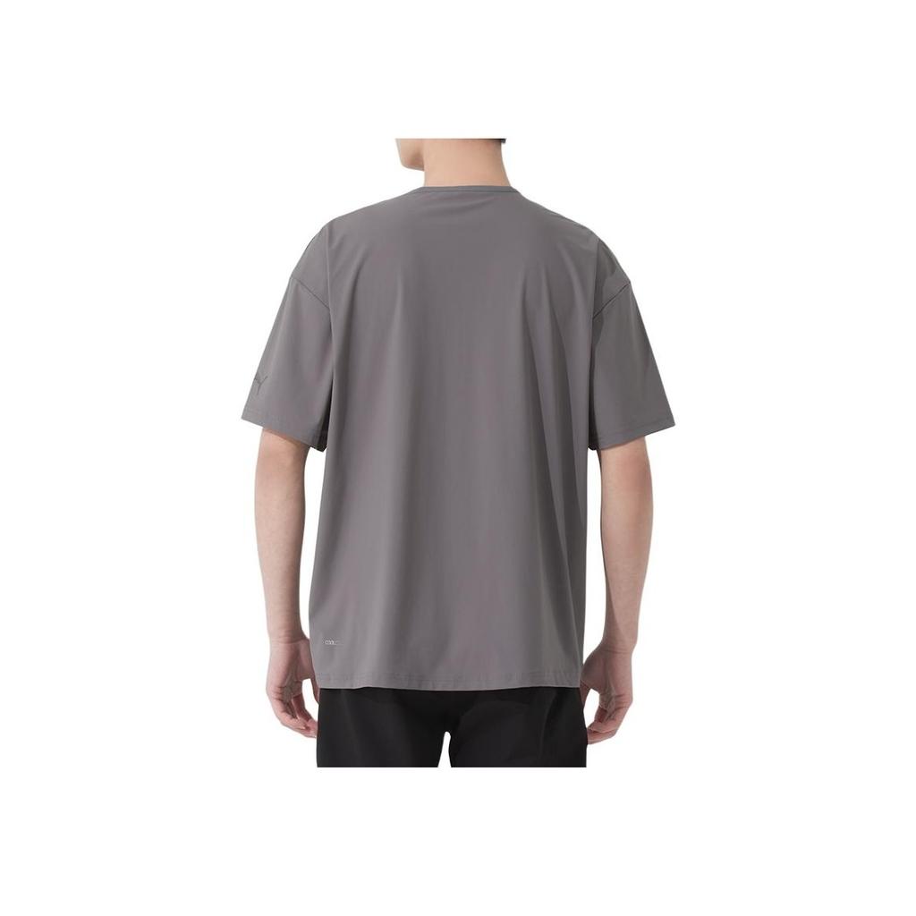 Puma Running Fitness Training Comfortable Breathable Stylish Short Sleeve T-Shirt Men Tops Gray 689289-71