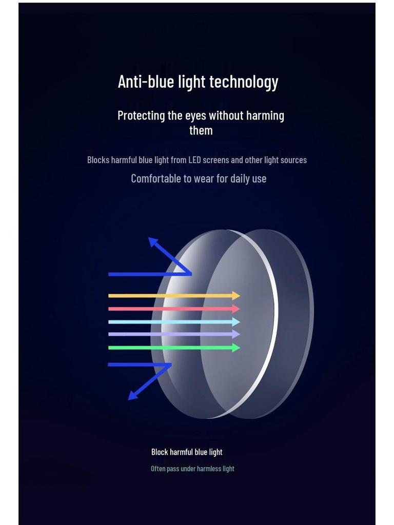 Photochromic Multifocal Anti-Blue Light Reading Glasses for Men & Women - Metal Frame, Business Use, High Definition