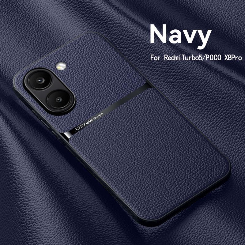 Pro Xiaomi POCO X8 Pro X8 Pro Max Pouzdro Magnetické PU Kůže +TPU Okraj Ultra-tenké Odolné proti Pádu Ochrana Fotoaparátu Kryt