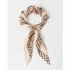 Daks Beige Check Chain Scarf   Ring Set Dcsc2f825i2