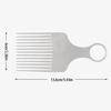Aluminum Fork Comb Men Personal Grooming Wide Teeth TangleFree Styling Travel Friendly Accessory