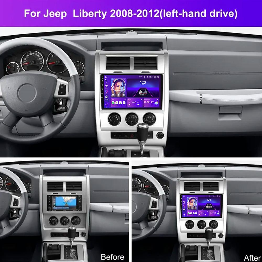 For Jeep Liberty 2008-2012 Navigation GPS Android Car Radio Multimedia Player Stereo wifi+4G Carplay auto video