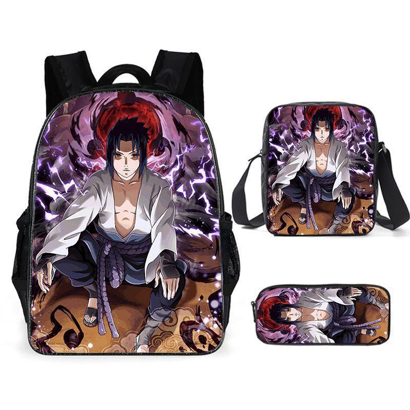 Naruto NARUTO Student School Bag 3D Digital Cartoon Printed School Bag Grade 3-6 Backpack