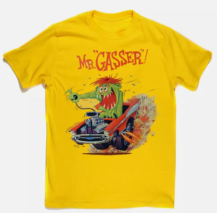 

Mr Gasser Ed Roth Rat Fink Shirt Funny Yellow Unisex All Size Unisex T-Shirt XXL