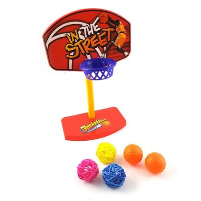 Parrot Finger Basketball, Skateboard Claw Machine, Shopping Cart, Educational Stacking, and Ring Toss Toy Set