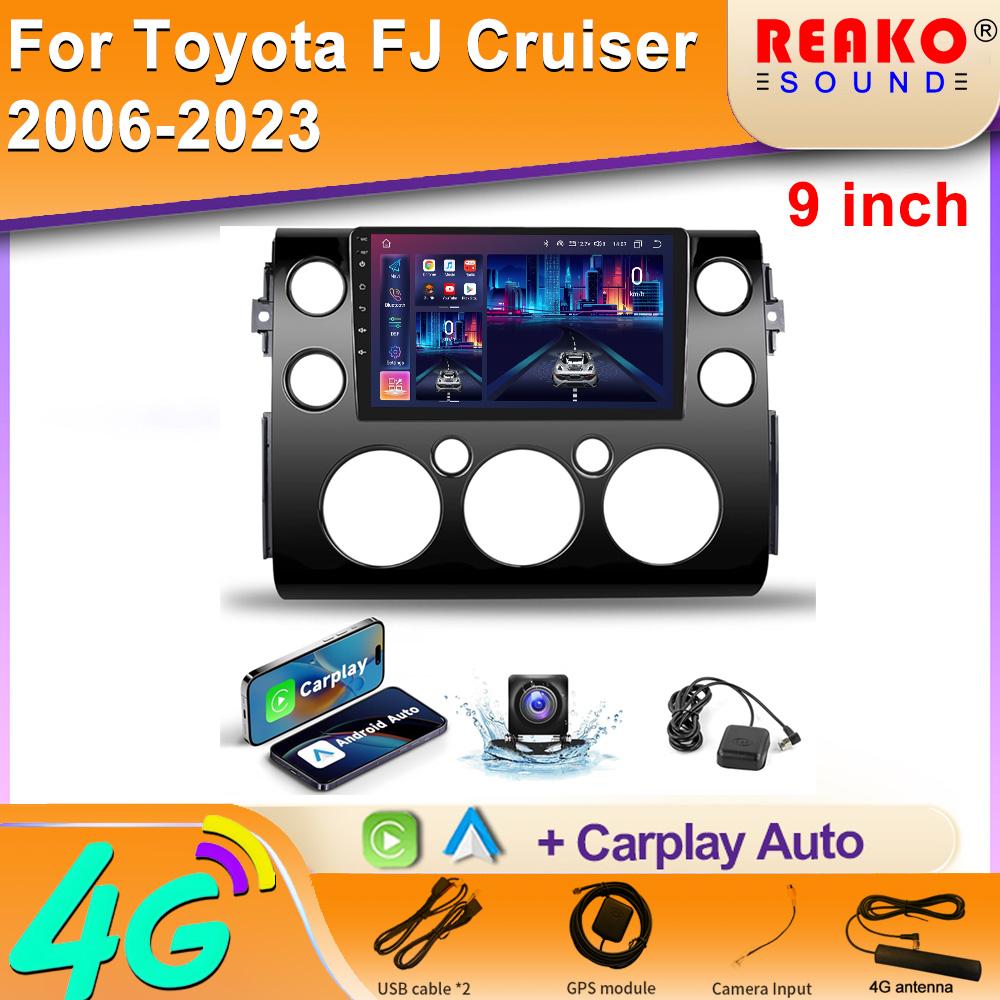 Radio Android For Toyota FJ Cruiser J15 2006-2020 Car Head Unit Multimedia Carplay Auto Wireless GPS BT Navigation 4G DVD 2din