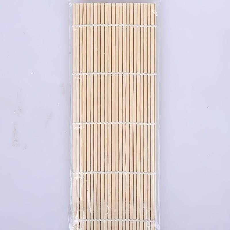 1piece simple white sushi tool bamboo woven sushi curtain suitable for kitchen and restaurant