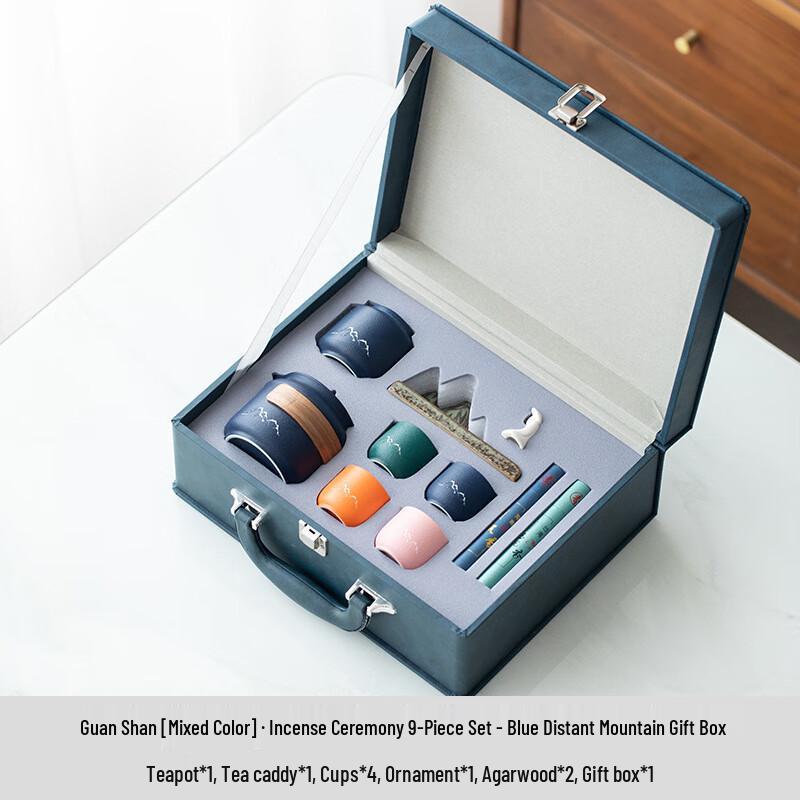 Chinese Style Ceramic Incense Tea Set