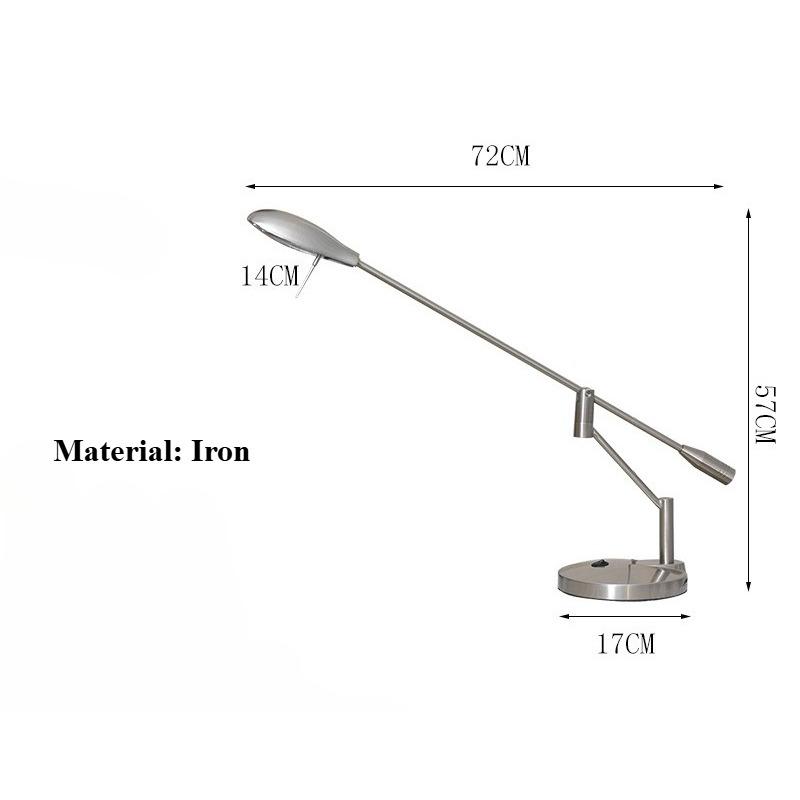 Minimally Creative Bedroom Bedside Reading Desk Lamp Hotel Room Desk Foldable Long Arm LED Eye Protection Desk Lamp