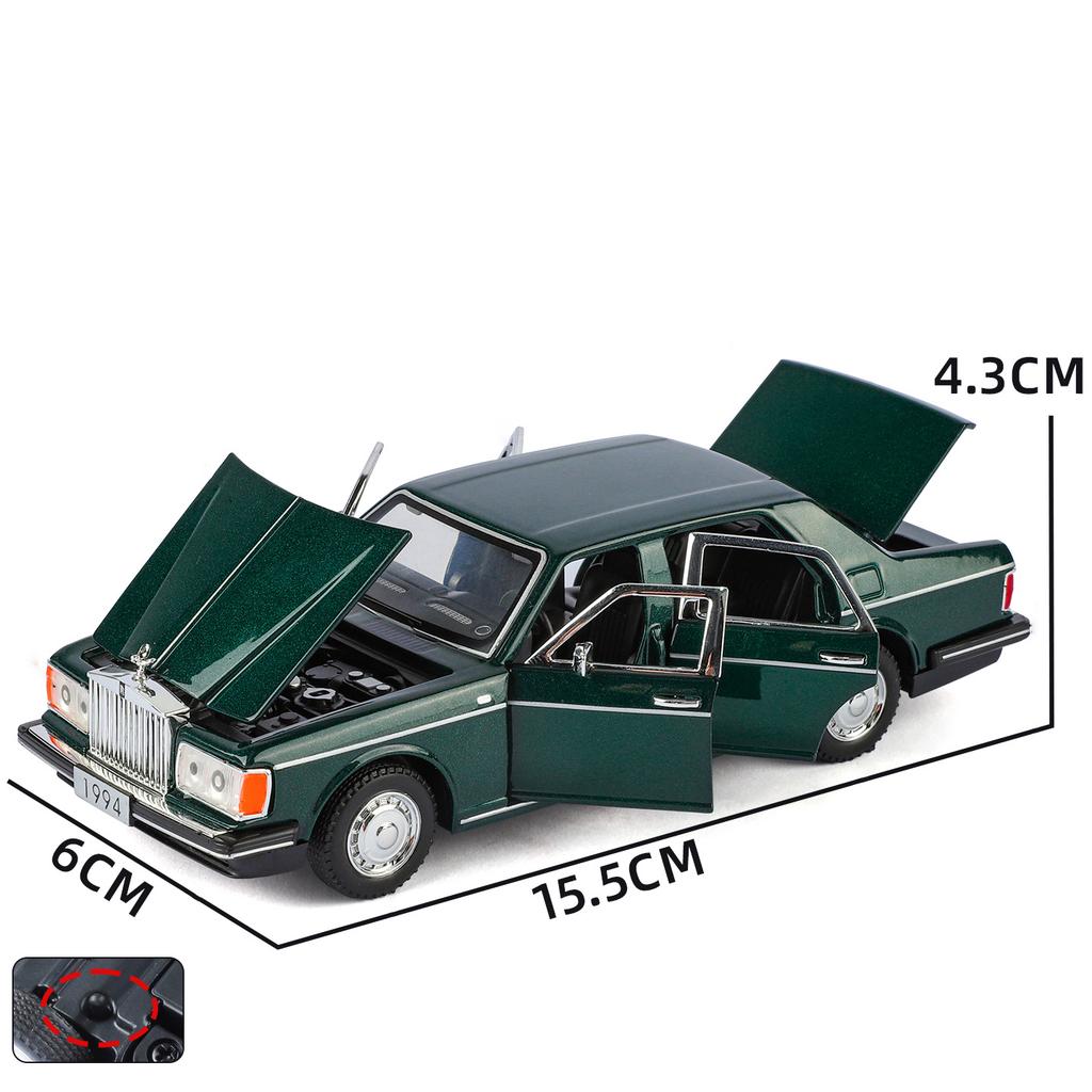 1/32 Rolls Royce Silver Seraph Alloy Model Car Toy Diecasts Casting Pull Back Sound and Light Car Toys for Children Vehicle