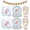 Coffee Brown Teddy Bear Balloon Number Heart Balloon Set Kid Birthday Party Decoration Baby Shower Wedding Valentine's Day Decor