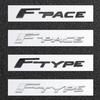 1 Stück ABS Chrom F-TYPE F-PACE Auto Kofferraum Emblem Abzeichen 3D Logo Aufkleber für Jaguar EL XFL XJL XF XE Auto Karosserie Dekoration Auto Zubehör