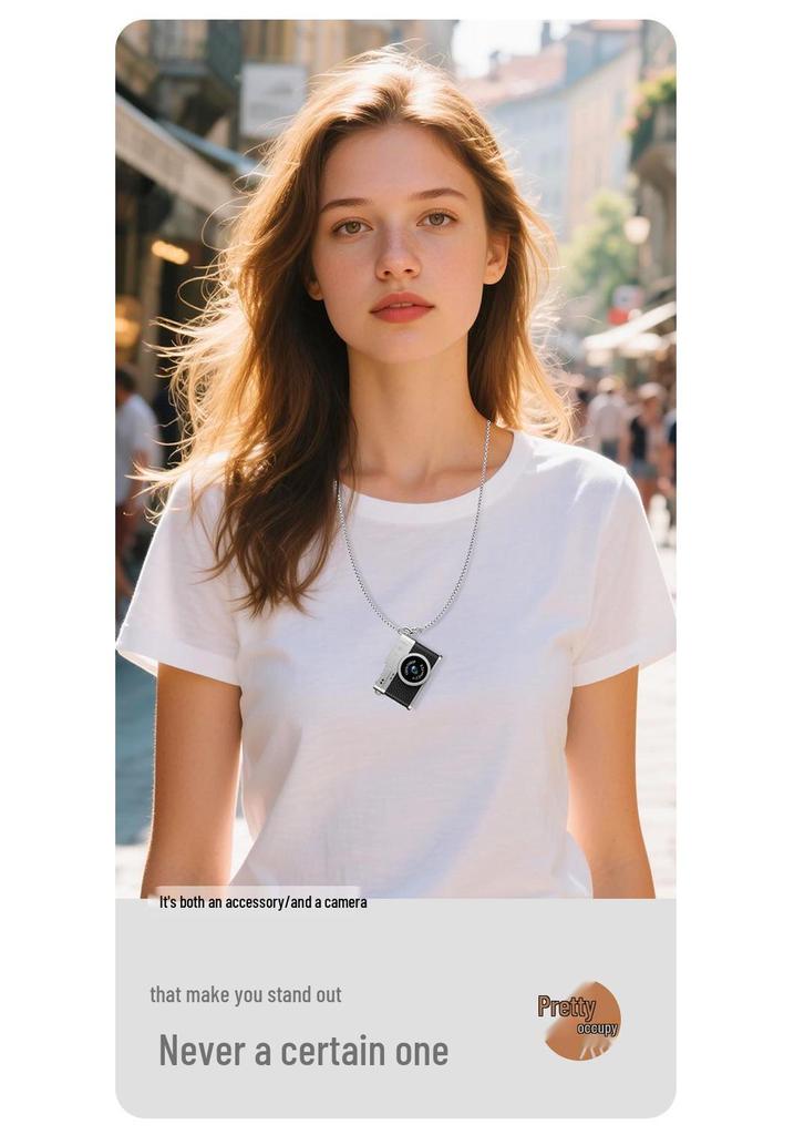 S150 Mini HD Necklace Camera: Wearable Pendant with Video Recording