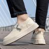 Fashion 2025 Four Season Casual Board Shoes Mens Platform Loafers Chunky Sole Slip On Comfortable Walking Shoes for Men Fashion Flats