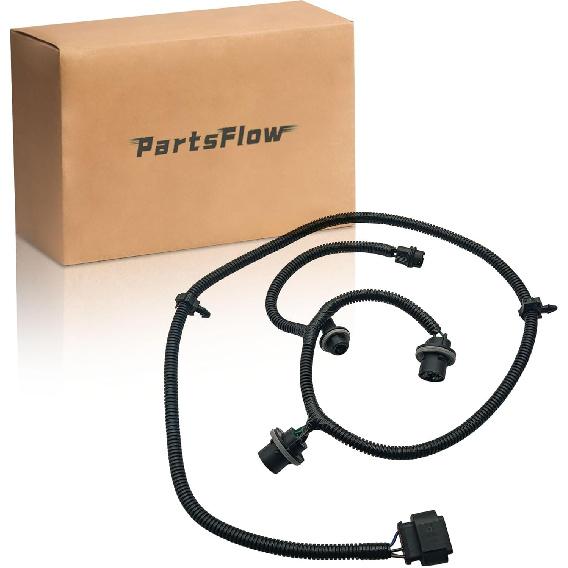 

PartsFlow Rear Driver Side Tail Light Wiring Harness w/Socket, LH Left Tail Lamp for GMC Sierra 1500 2014-2015 for Sierra 2500 2015 for Sierra 3500