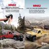 MN82 1:12 Scale Retro 4WD RC Pickup Truck with LED Lights Professional Remote Control Model