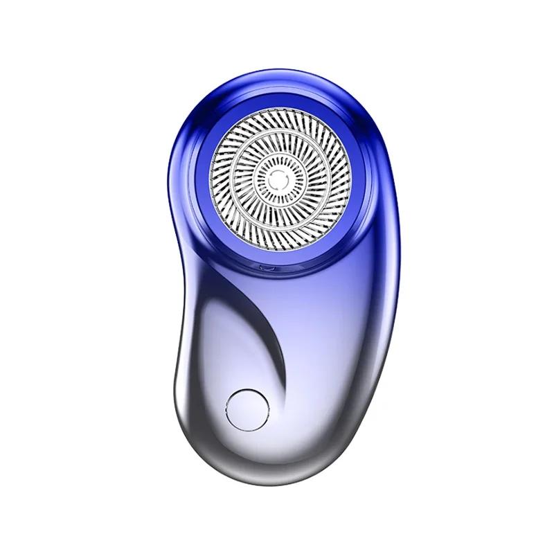 

Mini Electric Travel Shaver with Digital Display USB Rechargeable Beard Shave Painless Cordless Trimmer Knive Face Beard Razor синий