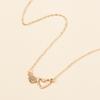Accessories Versatile Hollow Diamond-encrusted Love Necklace Fashion Stacked Multi-layer Alloy Wind Accessories