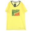 Ungetragenes Mountain Dew Print Kurzarm T-Shirt LL gelb Herren Gebraucht