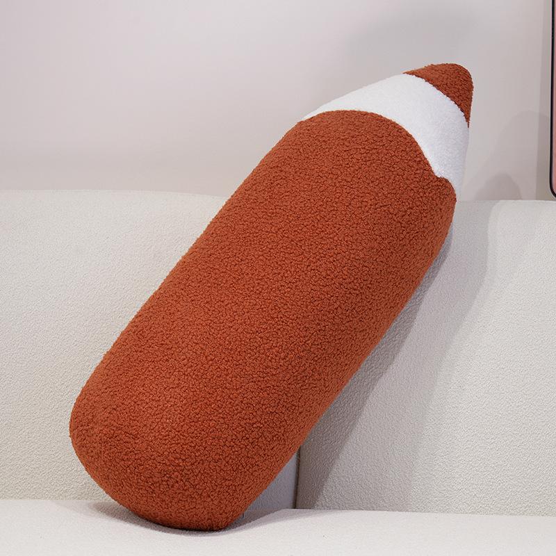 70cm Kleurrijk Potlood Lang Pluche Kussen Speelgoed Zacht Gezellig Groot Formaat Potlood Kussen Kussen voor dutje Creatieve Huisdecoratie Schattig Kindercadeau 70CM
