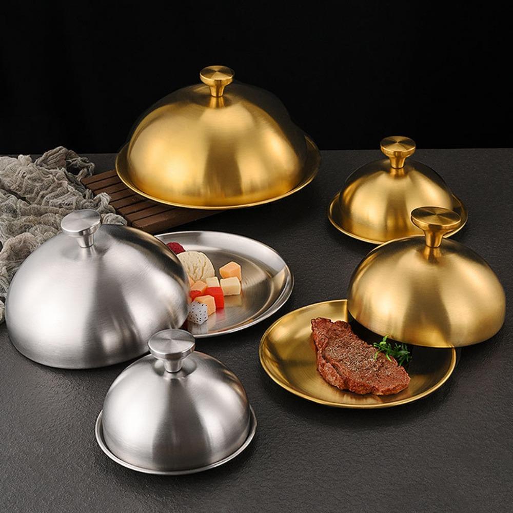 Okrągła Kopuła do Burgerów Stal Nierdzewna Pokrywa Restauracyjna Trwała Pokrywa do Steków Hotel