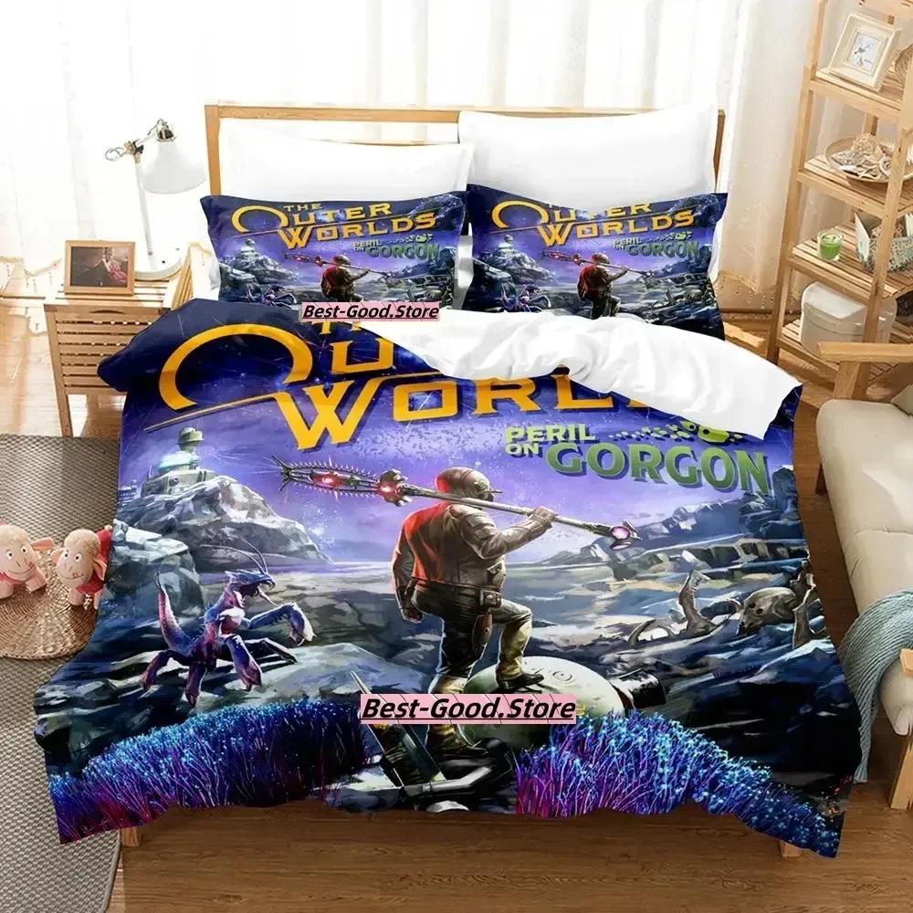 The Outer Worlds Printed Bed Set Duvet Cover Pillowcase Bedding Set Bed Linen Sheet Quilt Cover Full Queen King Size