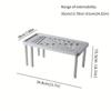 1pc Retractable Kitchen Shelf Household Multifunctional Cabinet Layered Dish Seasoning Bottle Finishing Stainless Storage Rack