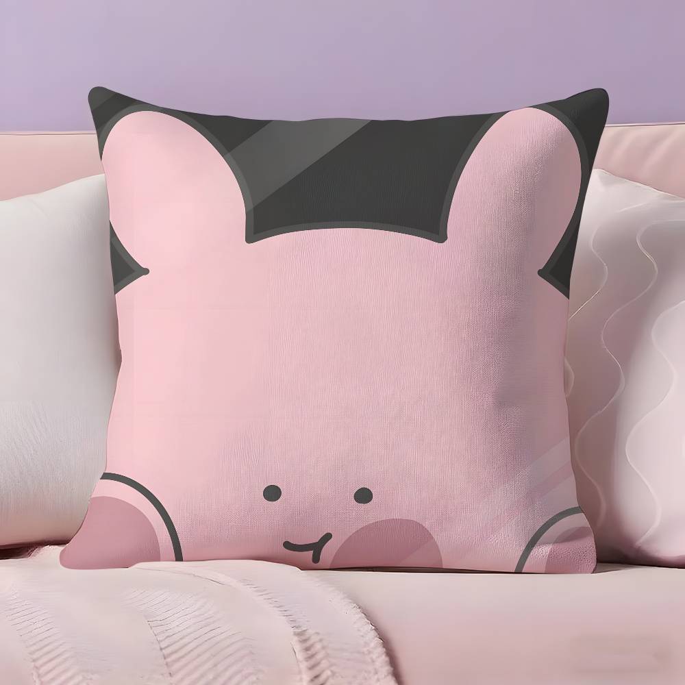 Cartoon A-Asamimichan Cute Bunny Pillow Case Ultra Soft Skin Friendly Fabric Cloud Like Comfort & Concealed Zipper