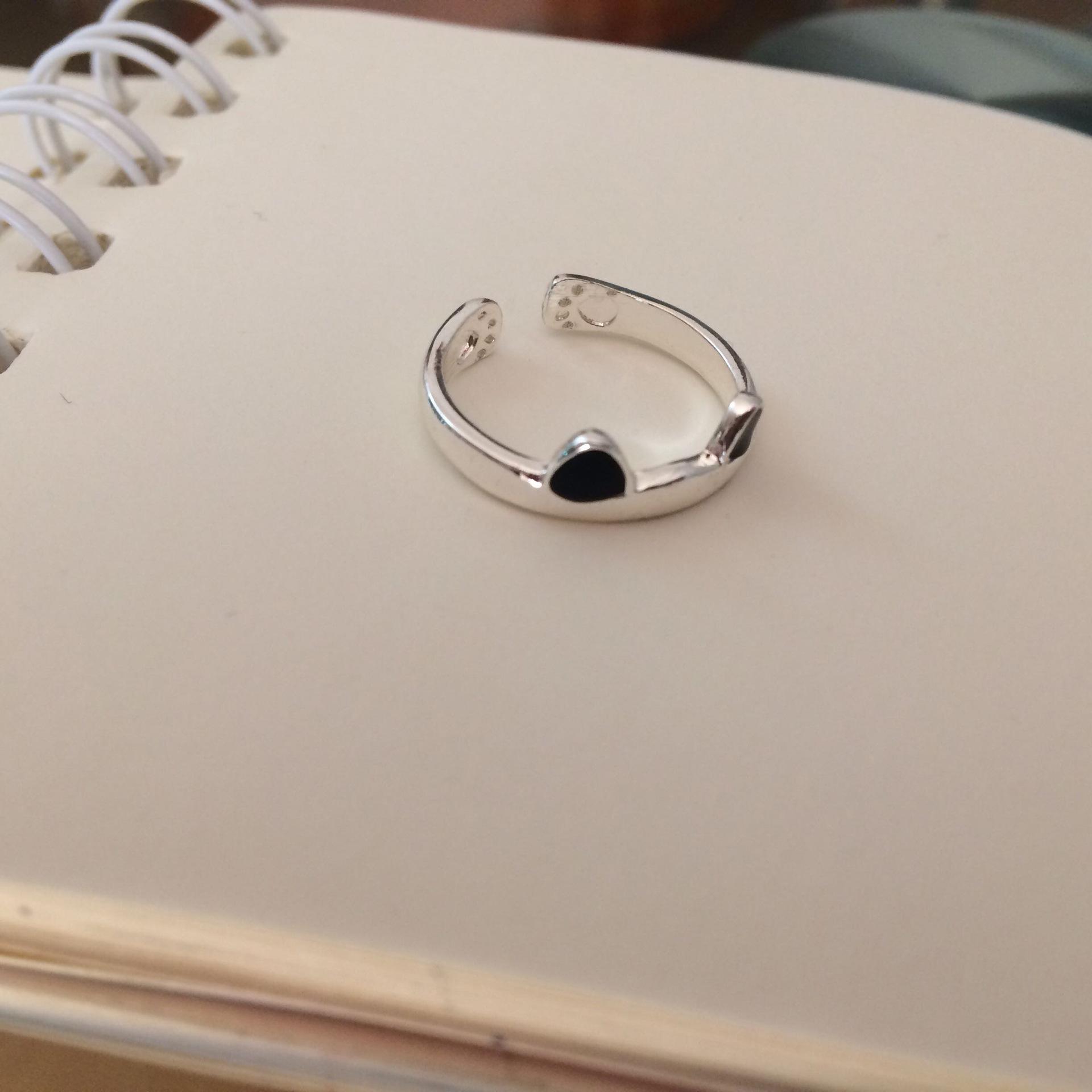 

Просте миле кільце для кошенят і цуценят - ювелірні вироби японського/корейського мультфільму тварин із котячими вухами Adjustable opening