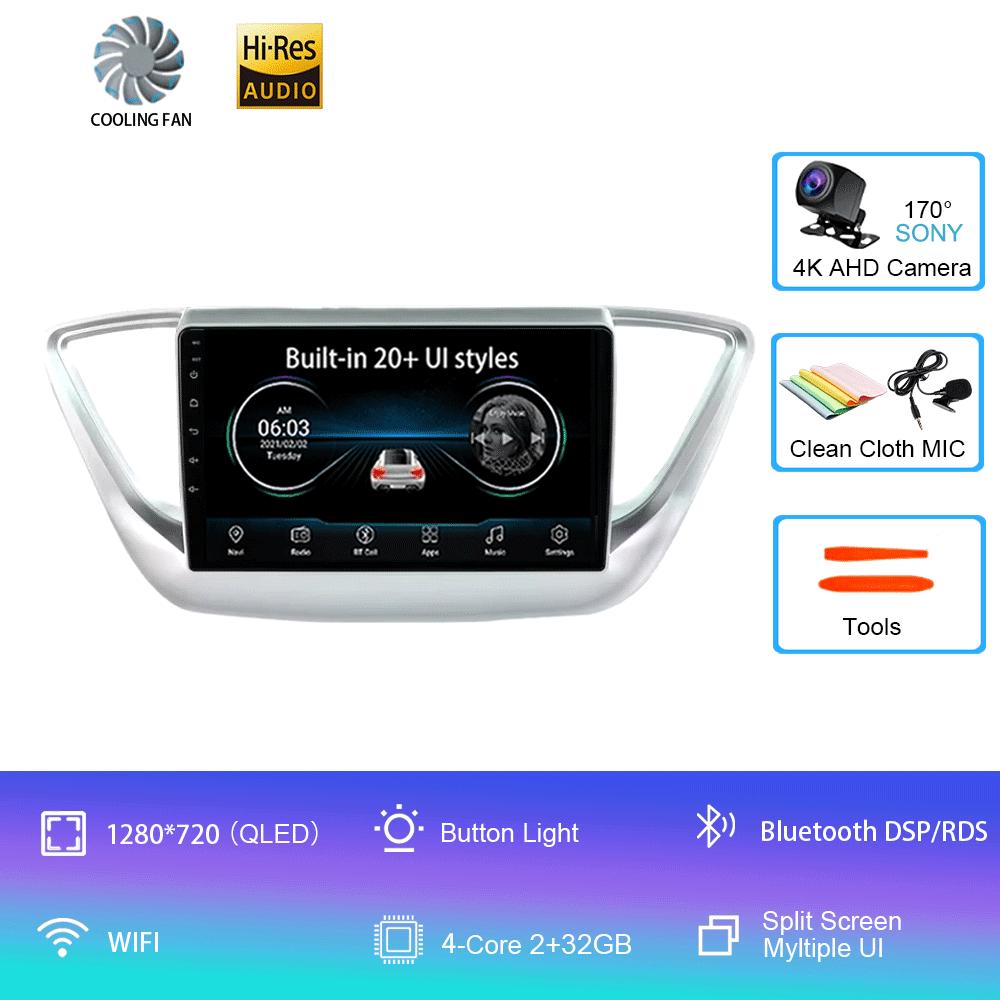 

Android 14 Автомобильное радио для Hyundai Solaris 2 2017 - 2020 Мультимедийный видеоплеер Навигация стерео Нет 2din 2 din dvd CHINA