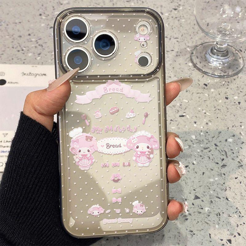 

Polka Dot Dessert Melody Phone Case for Apple iPhone 12-17 Pro Max: Transparent, Soft Design iPhone 11 Pro