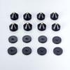 Pailvens Speaker Speaker Spike with 16 for Improved Audio Sound Quality and Vibration Black Insulators, 8-Piece Lightweight, Stands, Stands,