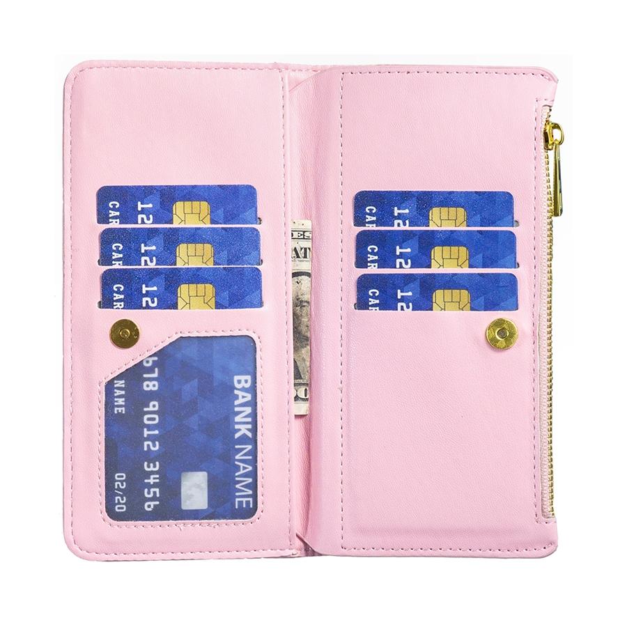 Men Zipper Leather Wallet Small Fragrance Flip Leather Case for Samsung Galaxy Z Fold4 Magnetic Women Cover Samsung Galaxy Z Fold 3 Protective Case