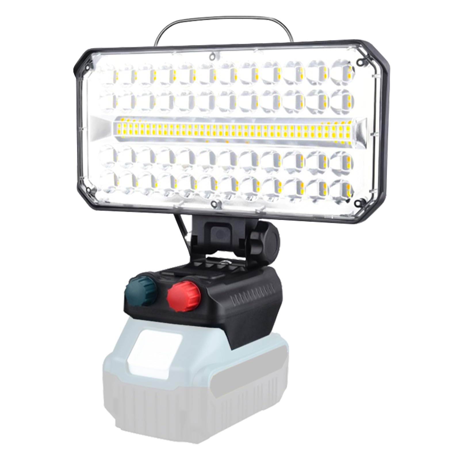 

Rechargeable LED Floodlight, Work Light, Stepless Brightness and Color Temperature Adjustment, Cordless Work Light, Compatible with 18V (14.4V18V),