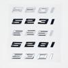 Car 3D ABS Trunk Letters Logo Badge Emblem Decal Sticker For BMW 5 series 520i 525i 528i 530i 535i 540i E39 E60 E61 F10 F11 G30