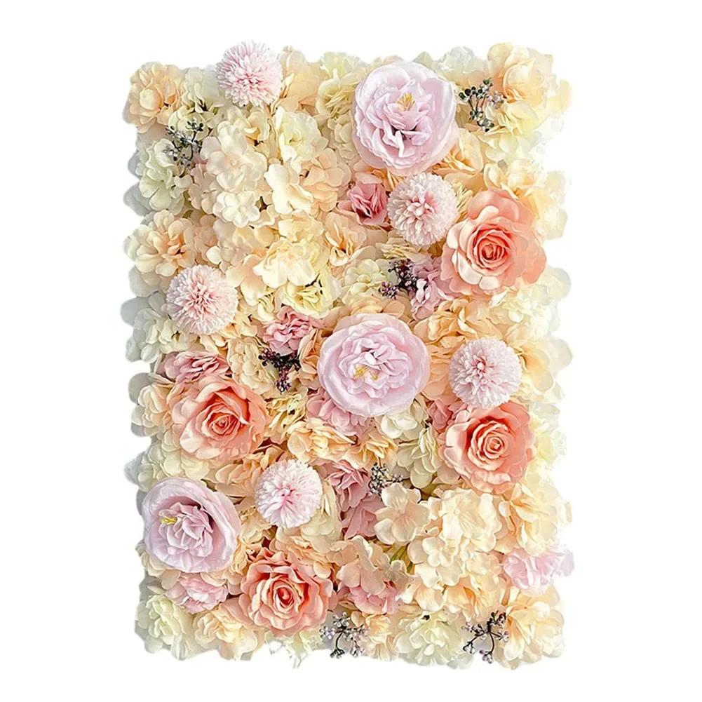 40*60cm Rose Peony Artificial Flower Wedding Supplies Hotel Decoration Wall Flower Birthday Party Festival Wall Decoration