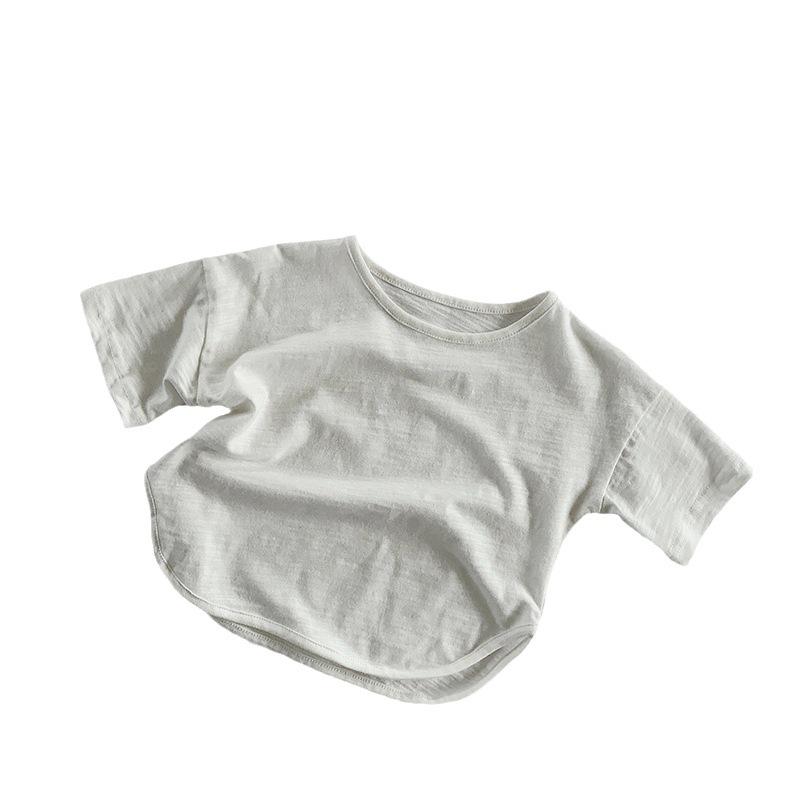 Kinder Bambus & Baumwolle Kurzarm T-Shirt: Sommer Koreanischer & Japanischer Stil