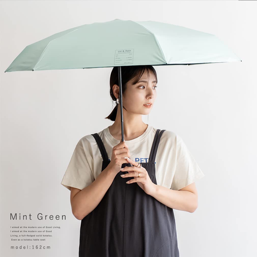 Minimal Folding Umbrella for Sun and [VITAFELICE] [Vita Felice] [Complete Blackout] 6-stage Rain, Women's ncu-30084z (Mint Green)